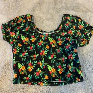 Tropical crop top